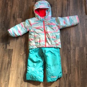 Columbia coat and snow pants